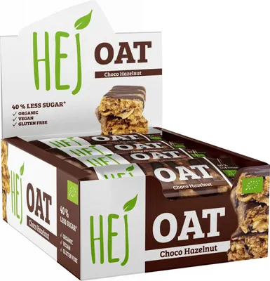 Produktbild von HEJ Natural HEJ Oat Bar Organic (12x45g) Chocolate Hazelnut - Riegel - Energie-Riegel