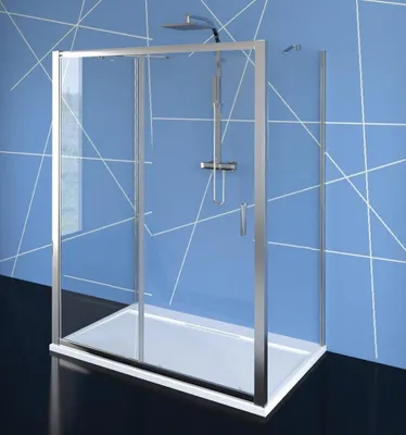 Produktbild von Polysan EASY Duschkabine drei Wänden 1300x1000mm, L/R Variante, Klarglas