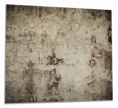 Produktbild von Wallario Herdabdeckplatte aus Glas, Größe 60 x 52 cm 1-teilig, Motiv Alte schmutzige Wand aus Beton mit abblätternder Farbe
