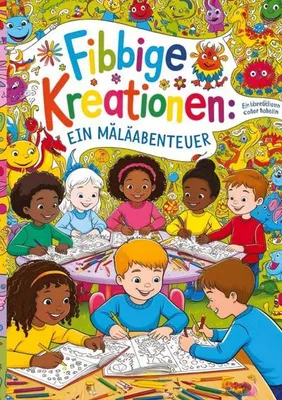 Produktbild von "Bunte Kreationen: Ein Abenteuer zum Ausmalen"