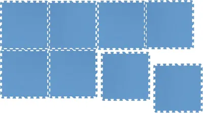 Zdjęcie produktu dla Mata ochronna na podłogę 8 sztuk (50x50x0,4 cm) - 2m² - Mata ochronna do sprzętu fitness, jogi, fitnessu