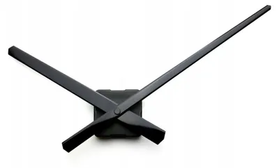 Produktbild von Geräuschloses Quarzwerk Zeiger BLACK 21 cm, Ersatzuhrwerk, Leises Uhrwerk Set