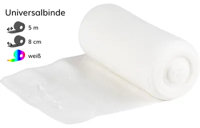 Produktbild von Lenkelast Universalbinde 8cmx5m ohne Zellglas, 10 St BIN