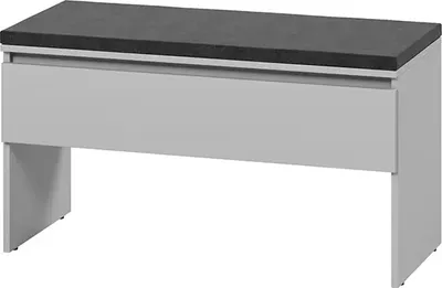 Produktbild von Furniture24 Sitzbank Mit Staraum Simply Sm3S Dielenbank 92 X 50 X 40 Cm Bank Mit Klappe Grau