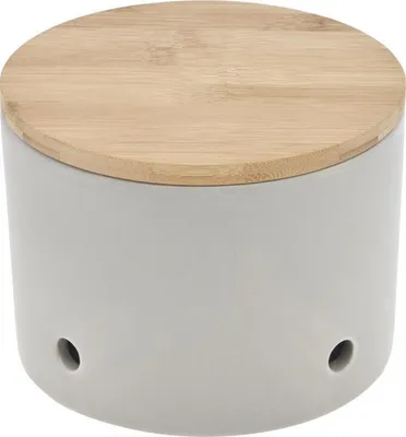 Produktbild von Knoblauchtopf CERA-DESIGN Silver hellgrau aus Keramik MAGU WA