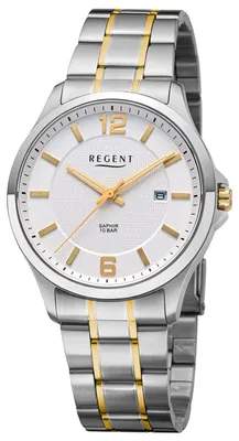 Regent F-1678 Herrenuhr Quarz mit Saphirglas Bicolor 1