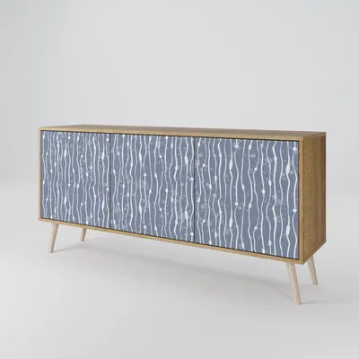 Immagine prodotto di Spacerebels cassettiera a 3 ante - credenza cassettiera - credenza alta - mobile armadio - soggiorno camera da letto - 57,5×164,5×42 (HxLxP)