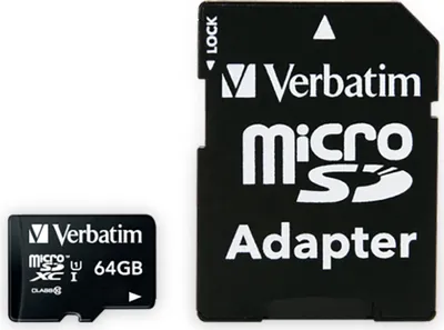 Obrázek produktu pro Verbatim Premium - Paměťová karta Flash (včetně adaptéru SD)