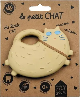 Immagine prodotto di Teether in gomma naturale Gatto