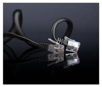 Imagen del producto de Cable plano para conexión, categoría 6, U/UTP, diseño delgado, 0,25 metros