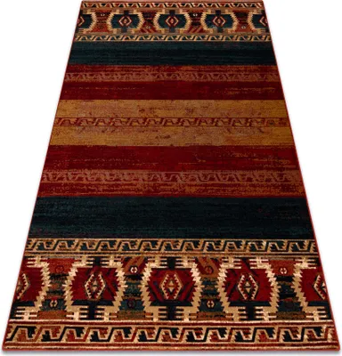 Zdjęcie produktu dla Dywan wełniany OMEGA VRITTI etno, rubin czerwony 235x350 cm