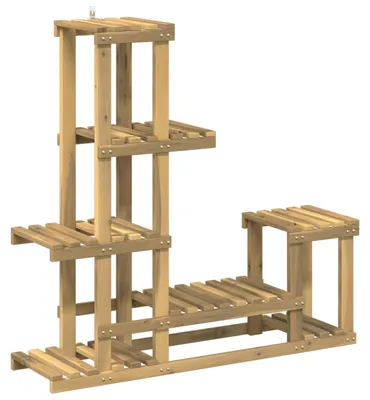 Obrázok produktu pre vidaXL stojan na rastliny, biely, 93,5 x 25 x 91,5 cm, masívne drevo akácie