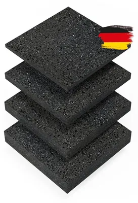 Productafbeelding van Terrasmat 90x90x3 mm, 105 stuks, rubbergranulaat, voor terrastegels