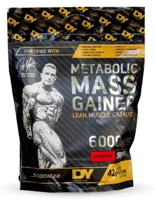 Produktbild von Dorian Yates Nutrition Metabolic Mass (6000g) Strawberry - Gewichtszunahme - Mit Kreatin