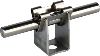 Immagine prodotto di Supporto per cavi DEHN, NIRO, per cavi tondi da 8 mm, altezza 20 mm, con foro di fissaggio da 7,8 mm, 1 pz.