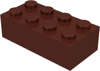 Produktbild von 1 Stück LEGO, Teil Nr. 3001 in Braun I(Brown)