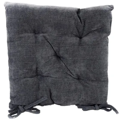 Produktbild von Polsterung für Stühle 40x40 cm Chenille Stuhlkissen mit Kordelbändern