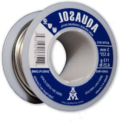 Productafbeelding van Soldeerdraad - Tin Koper - Sanitair Reparatie - Zilveren Legering - 3mm Diameter - Loodvrij Zilver