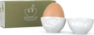 Produktbild von fiftyeight - Eierbecher Set - glücklich/hmpff weiß