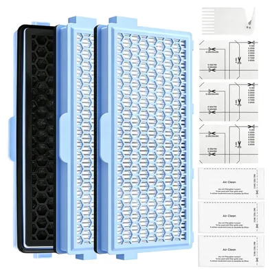 Produktbild von 3 Filter für Miele Staubsauger, 3 HEPA Filter Motorfilter Abluftfilter
