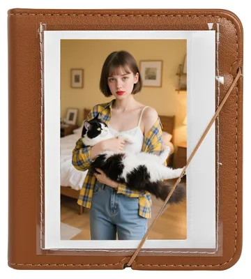 Obrázok produktu pre Omgoods – Vintage fotoalbum pre malé fotografie s 28 priečinkami