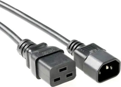Immagine prodotto di ACT AK5438 Cavo di alimentazione nero 0,5 m Accoppiatore C14 Accoppiatore C19 (AK5438)