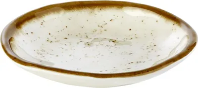 Produktbild von APS 84509 Teller STONE ART, Ø 15,5 cm, Höhe 2,5 cm, Melamin, creme/braun