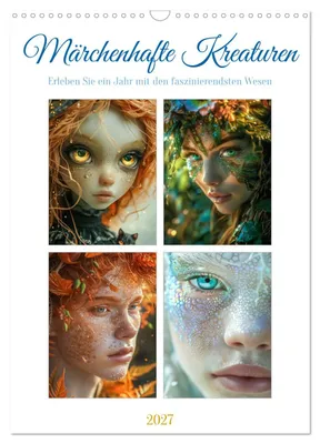 Zdjęcie produktu dla Magiczne stworzenia (kalendarz ścienny 2027, format DIN A3, orientacja pionowa), kalendarz miesięczny CALVENDO