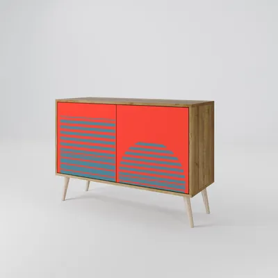 Immagine prodotto di Cassettiera Spacerebels a 2 ante - credenza cassettiera - credenza alta - mobile guardaroba - soggiorno camera da letto - 57,5×111×42 (HxLxP)