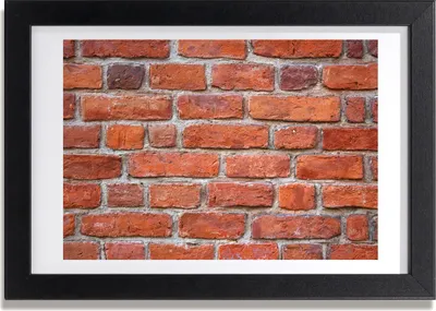 Produktbild von Bild 30x20 MDF-Rahmen, Wandkunst Ziegelwand
