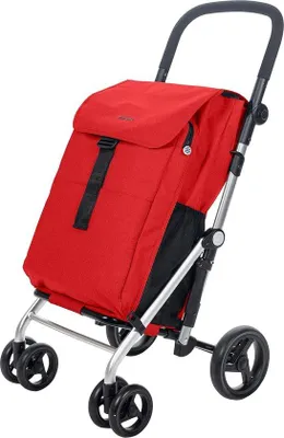 Produktbild von Famanu Einkaufstrolley mit Rädern - Zusammenklappbar - Abnehmbare Einkaufstasche - Einkaufwagen