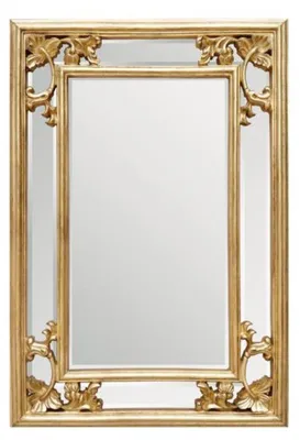 Obrázek produktu pro Casa Padrino Barokní nástěnné zrcadlo zlaté V 96 cm Š 66 cm - Vznešené a nádherné - Zlaté zrcadlo