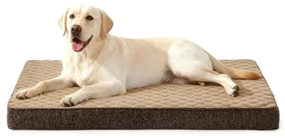Produktbild von Orthopädisches Hundebett für große Hunde mit rutschfester Unterseite
