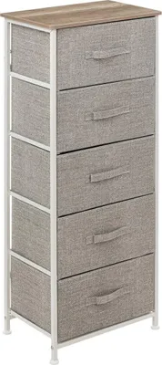 Obrázek produktu pro Regál s 5 textilními zásuvkami TISS, 45 x 30 x 114 cm