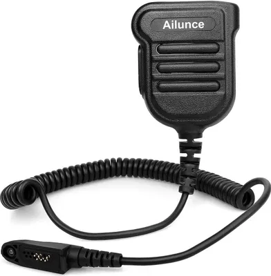 Image de Retevis H103ML Radio Microphone Haut-parleur Compatible avec Retevis RT648 RT87 RT29 RT647 RT83 Walkie Talkies IP55 Etanche (1 STK.)