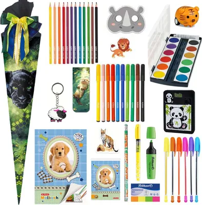 Produktbild von Herlitz Schultüte Panther 70 cm gefüllt