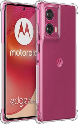 Image de Housse pour Motorola Edge 50 Fusion Housse souple transparente pour téléphone portable avec coins renforcés Bumper Housse de protection