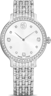 Image de Swarovski Imber Uhr, Schweizer Produktion, Metallarmband, Silberfarben, Edelstahl IMBER W:MB STS/WHT/STS 5693634