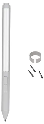Produktbild von Stylus Pen 3 Tasten Silber Active Digital mit Ersatzfederclip für HP Elitebook Zbook X360 1030 1040