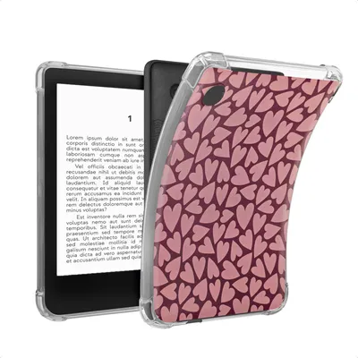 Productafbeelding van imoshion Design Clear Backcover voor de Kobo Clara Colour / Clara BW - Hearty Blush