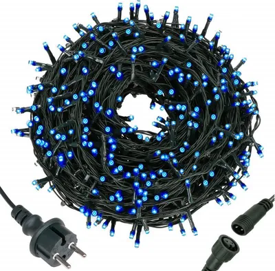 Obrázok produktu pre LED svetelný reťazec - 25,5 m, 300 LED diód, IP44, modrý