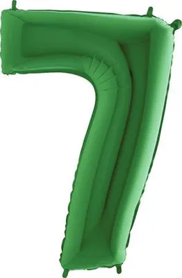 Obrázek produktu pro Nafukovací balónek číslo 7 zelený 102cm extra velký