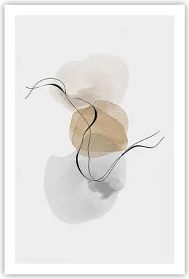 Produktbild von Poster - Poster ohne Rahmen - Abstrakt minimalistisch Aquarell - 61x91,5 cm - Wand Bild - Wanddeko - Wandbilder - Kunstposter - Wandposter - Bilder - Kunstdruck - Wanddekoration - P2XPA61x91-4827