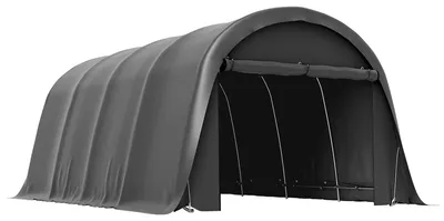 Produktbild von Carport Zeltgarage 3x6m Winterfest Wasserdichtes Lagerzelt mit abnehmbaren Seitenwänden großer Rolltor, UPF50+