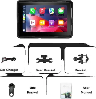 Zdjęcie produktu dla Wyświetlacz nawigacji GPS, ekran 7 cali, łączność bezprzewodowa, 5 cali