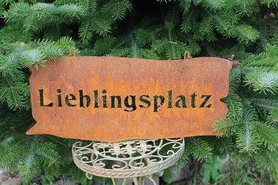 Produktbild von Rostschild Lieblingsplatz groß