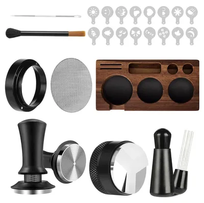 Produktbild von 54 mm Espressotamperset mit Tamperstation – Barista-Zubehör