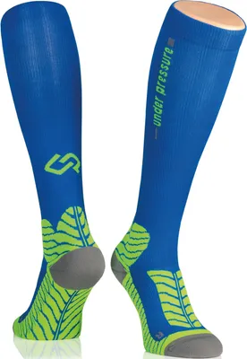 Produktbild von Under Pressure Runattack Sport Kompressionssocken 35-38 (Wade: 28-38cm) Dunkelblau