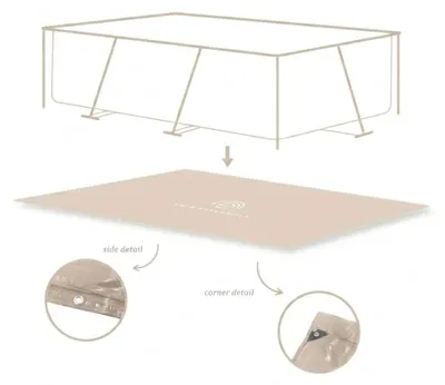 Productafbeelding van Swim Essentials Bodembedekking Voor Zwembad - Beige - Essence - 300 X 200 Cm