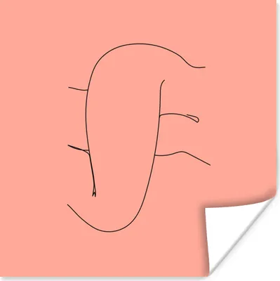 Produktbild von MuchoWow® Poster Frauen - Linienkunst - Minimalismus 75x75 cm - Wand Dekoration